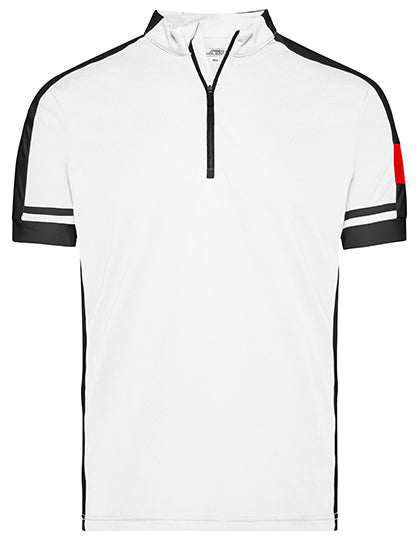 Men´s Bike-T Half Zip -Weiss
