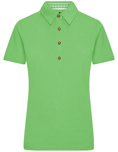 Poloshirt Herren – Daiber Traditional Polo - Limettengrün - Weiss