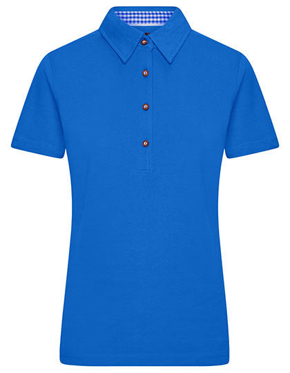 Ladies´ Plain Polo -   Königlich - Weiss