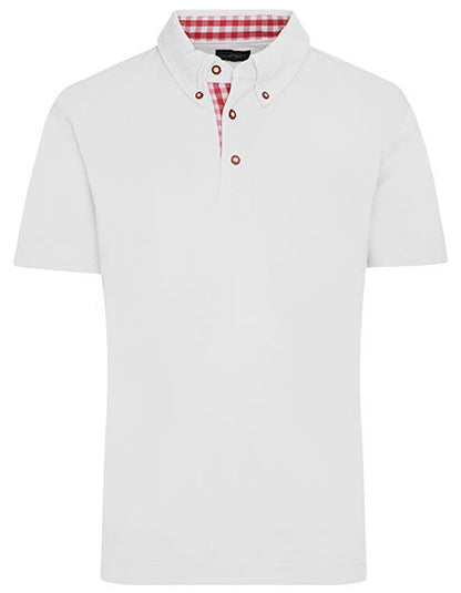 Men´s Traditional Polo - Limettengrün - Weiss