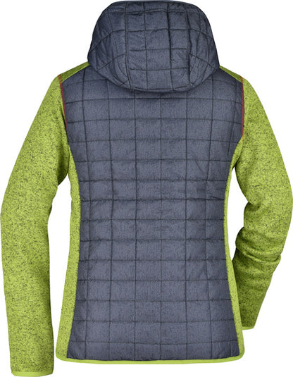 Ladies´ Knitted Hybrid Jacket- Kiwi Melenge  -      Anthrazit