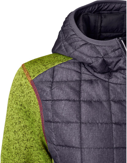 Ladies´ Knitted Hybrid Jacket- Kiwi Melenge  -      Anthrazit