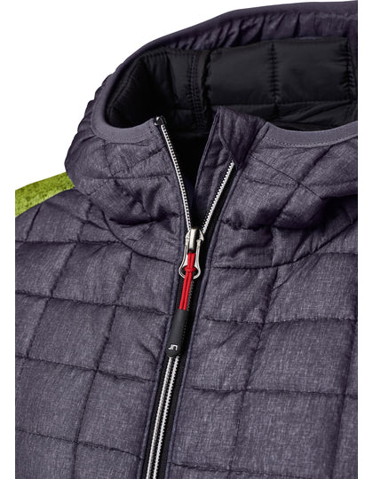 Ladies´ Knitted Hybrid Jacket- Kiwi Melenge  -      Anthrazit