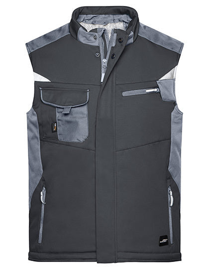 Craftsmen Softshell Vest -STRONG- - Kohlenstoff - Schwarz