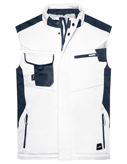Craftsmen Softshell Vest -STRONG- - Weiss- Kohlenstoff