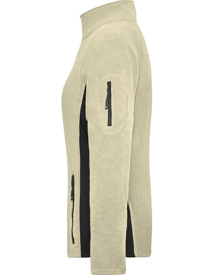 Ladies´ Workwear Fleece Jacket -STRONG- - Stein - Schwarz
