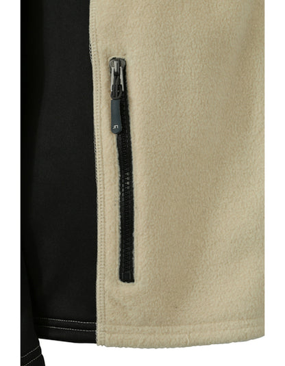 Ladies´ Workwear Fleece Jacket -STRONG- - Stein - Schwarz