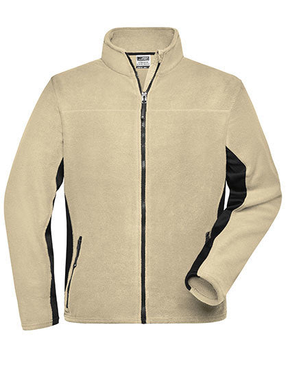 Men´s Workwear Fleece Jacket -  Stein     -  Schwarz