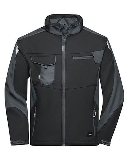 Workwear Softshell Jacket -STRONG- Schwarz