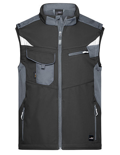 Workwear Softshell Vest -STRONG- - Schwarz