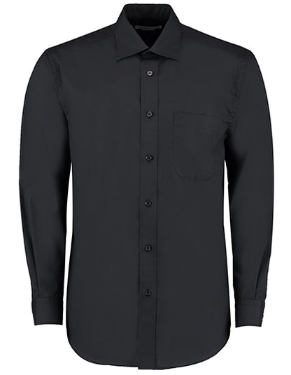 Men´s Classic Fit Business Shirt Long Sleeve-Schwarz