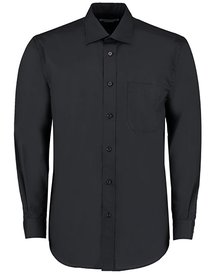 Men´s Classic Fit Business Shirt Long Sleeve-Schwarz