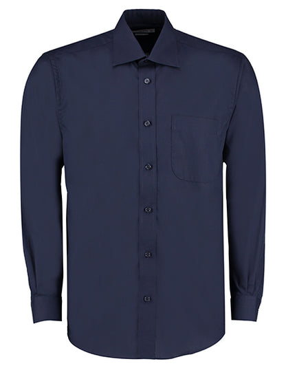 Men´s Classic Fit Business Shirt Long Sleeve-Dunkelblau
