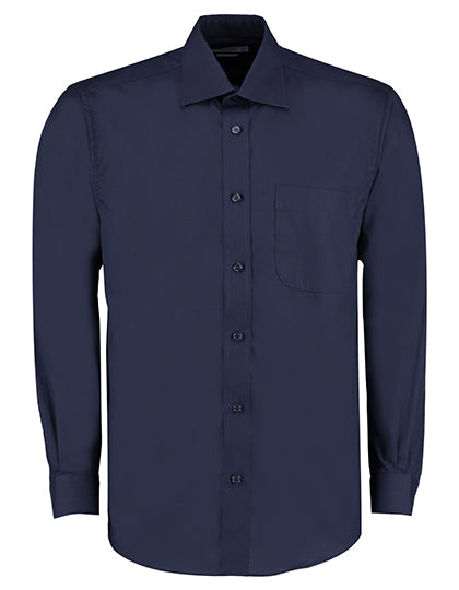Men´s Classic Fit Business Shirt Long Sleeve-Dunkelblau