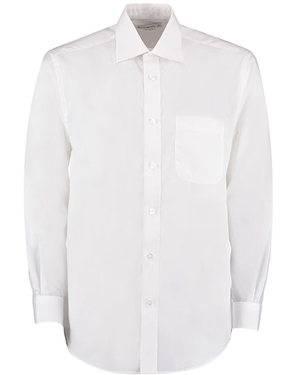 Men´s Classic Fit Business Shirt Long Sleeve-Weiß