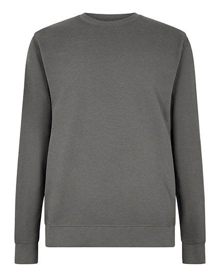 Regular Fit Pique Sweatshirt - Dunkelgrau
