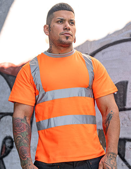 Heavy Duty Polycotton Hi-Vis T-Shirt Barcelona - einzelne Orange