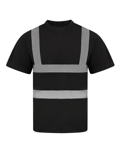 Heavy Duty Polycotton Hi-Vis T-Shirt Barcelona - Schwarz
