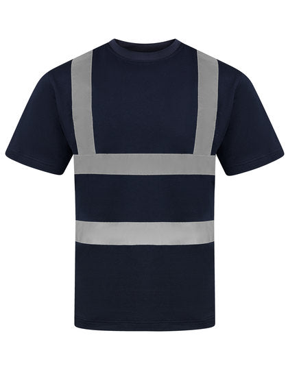 Heavy Duty Polycotton Hi-Vis T-Shirt Barcelona - Marine