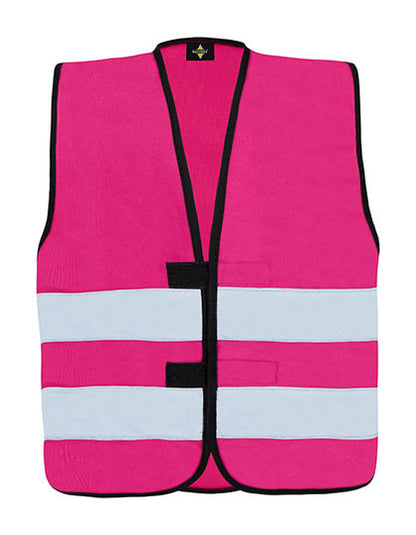 Kids´ Hi-Vis Functional Safety Vest Aarhus - Magenta