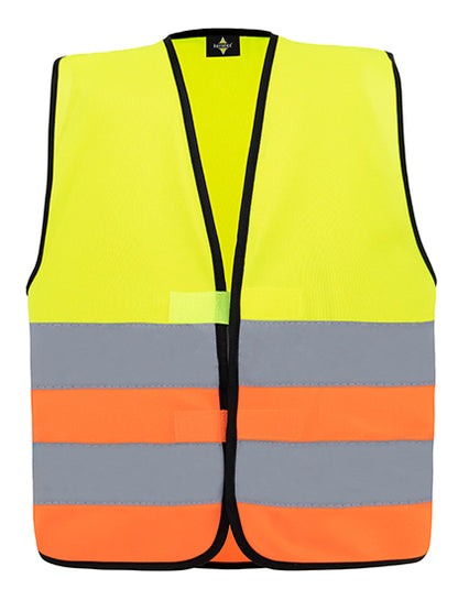 Kids´ Hi-Vis Functional Safety Vest Aarhus - Gelb  - Orange