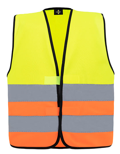 Kids´ Hi-Vis Functional Safety Vest Aarhus - Gelb  - Orange