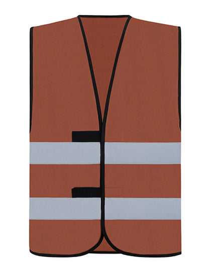 Functional Hi-Vis Safety Vest Dortmund -  Kastanienbraun