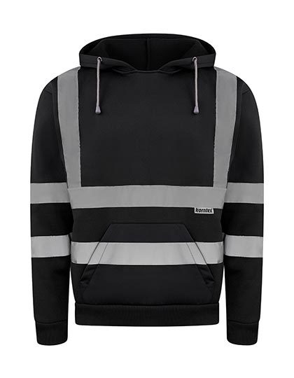 Hi-Vis Workwear Hoody Cork - Schwarz