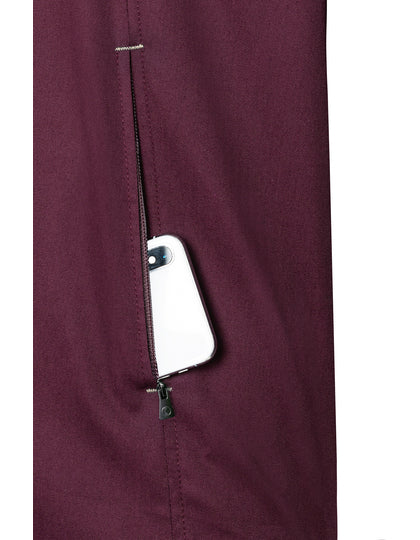 Kurzarm Kochjacke Green-Generation - Aubergine (ca. Pantone 5185C)