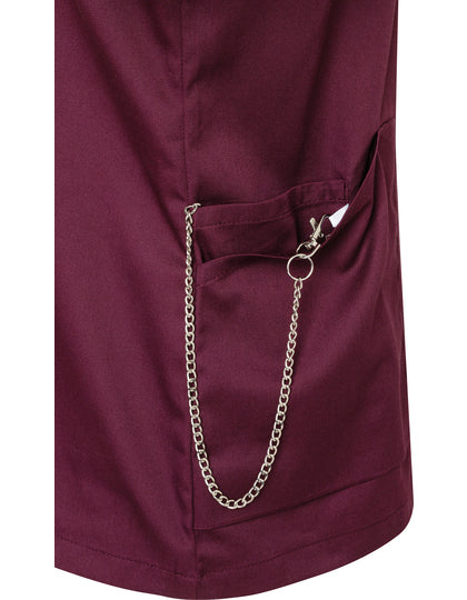Kurzarm Damenkasack Essential-Fuchsie
