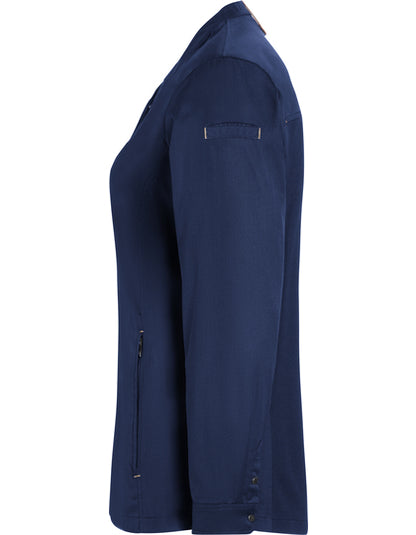 Damenkochjacke Green-Generation - Stahlblau (ca. Pantone 2380C)