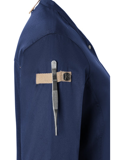 Damenkochjacke Green-Generation - Stahlblau (ca. Pantone 2380C)