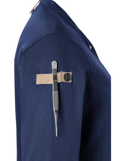 Damenkochjacke Green-Generation - Stahlblau (ca. Pantone 2380C)