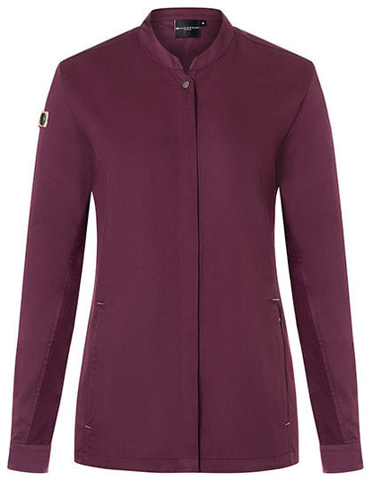 Damenkochjacke Green-Generation - Aubergine (ca. Pantone 5185C)