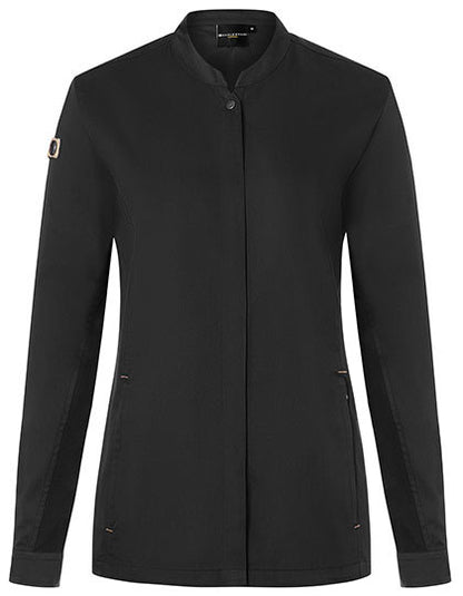 Damenkochjacke Green-Generation - Schwarz (ca. Pantone 419C )