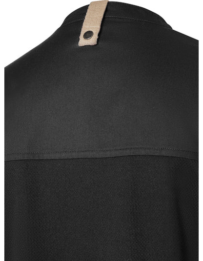 Damenkochjacke Green-Generation Kurzarm - Schwarz (ca. Pantone 419C )