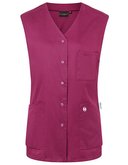 Ärmelloser Damenkasack Essential-Fuchsie