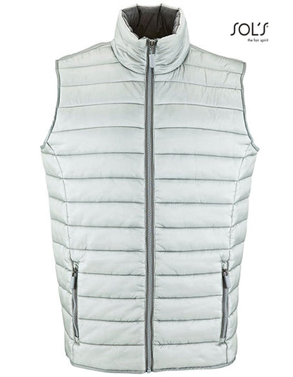 Men´s Lightweight Bodywarmer Wave - Metallgrau