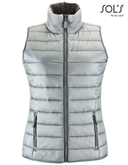 Women´s Lightweight Bodywarmer Wave - Metallgrau