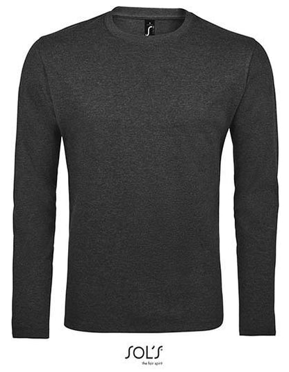 Men´s Long Sleeve T-Shirt Imperial - Holzkohle-Melange