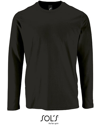 Men´s Long Sleeve T-Shirt Imperial - Tiefschwarz