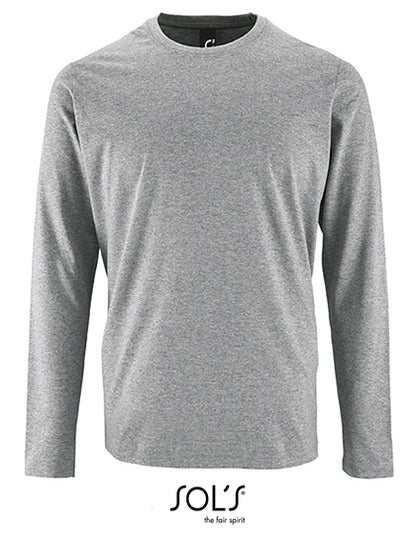 Men´s Long Sleeve T-Shirt Imperial - Graue Melange