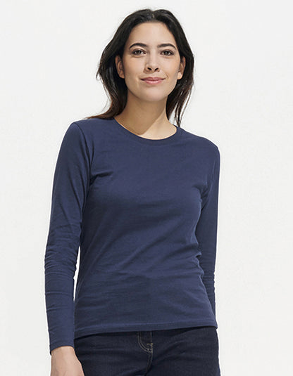 Women´s Long Sleeve T-Shirt Imperial - Tiefschwarz