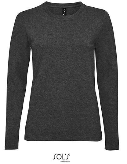 Women´s Long Sleeve T-Shirt Imperial - Anthrazit Melange