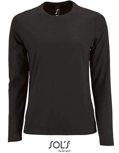 Women´s Long Sleeve T-Shirt Imperial - Tiefschwarz