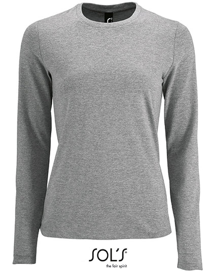 Women´s Long Sleeve T-Shirt Imperial -  Graue Melange