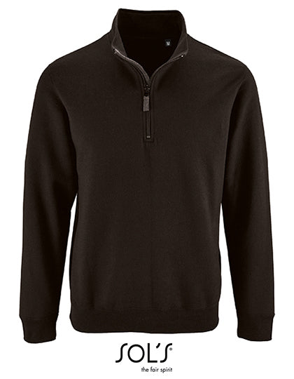 Men´s Zip High Collar Sweatshirt Stan - Schwarz