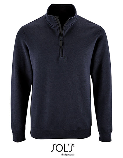 Men´s Zip High Collar Sweatshirt Stan - Französische Marine