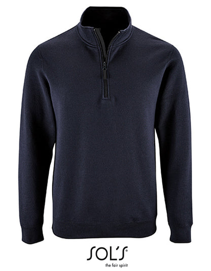 Men´s Zip High Collar Sweatshirt Stan - Französische Marine
