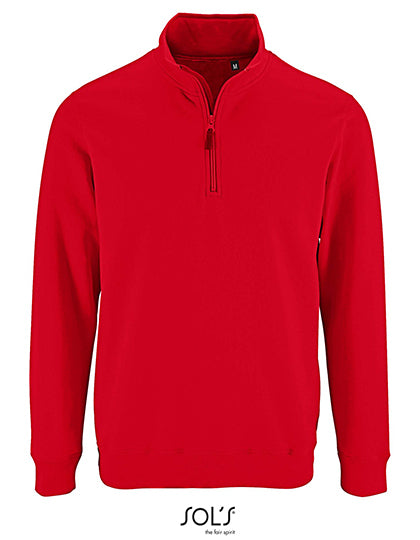 Men´s Zip High Collar Sweatshirt Stan - Rot